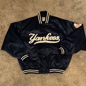 Yankees Authentic Original Vintage Style Navy Varsity Jacket